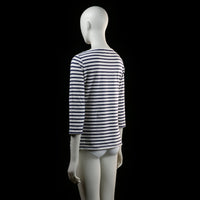 Lindex - t-shirt - White, Navy - (Storlek: M)