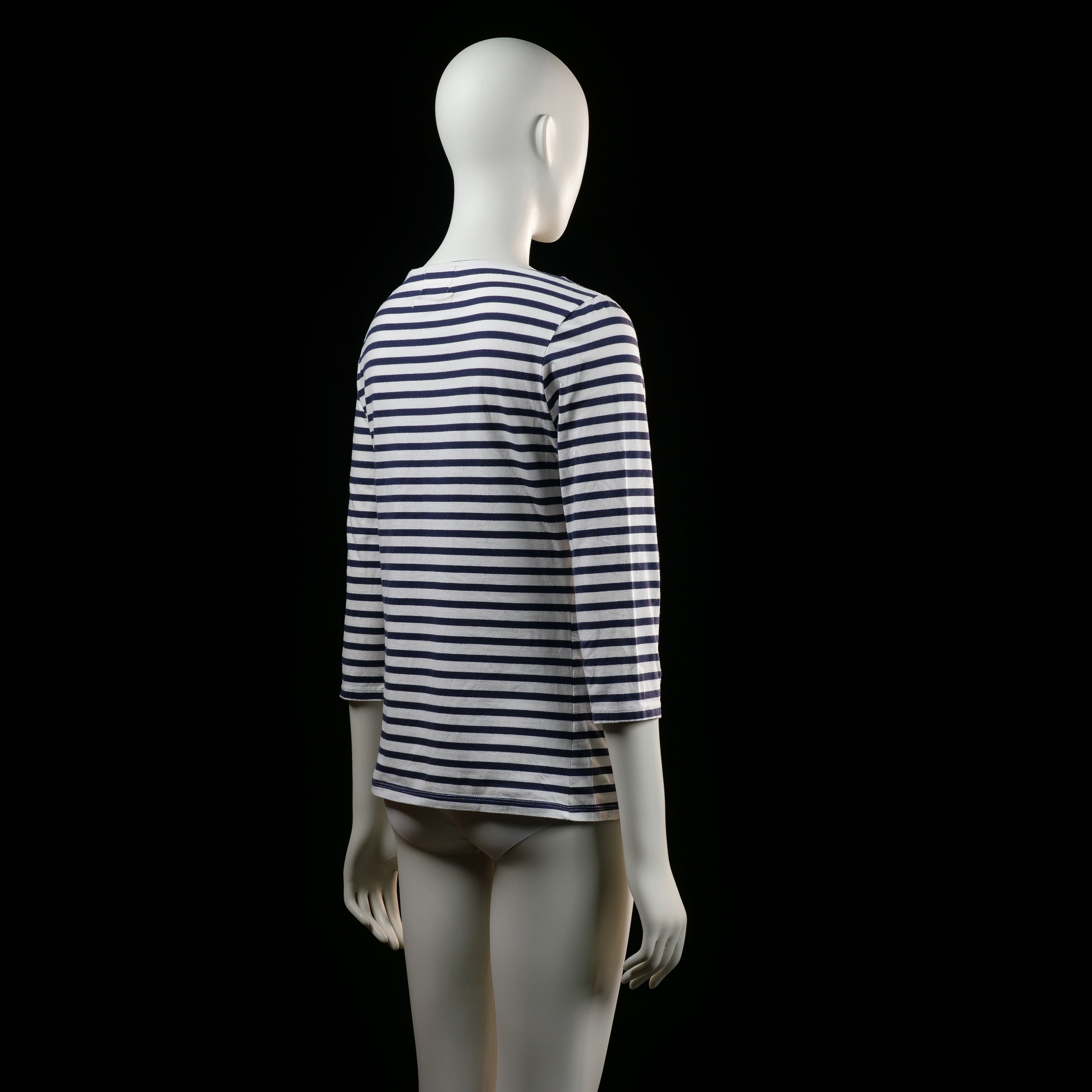 Lindex - t-shirt - White, Navy - (Storlek: M)