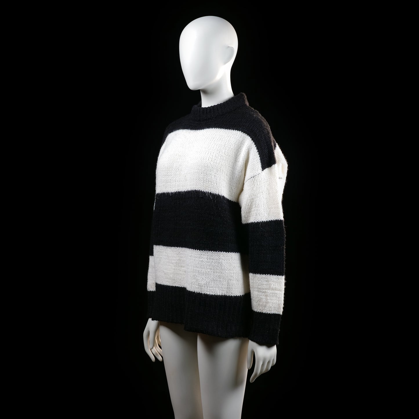 Lager 157 - sweater - Black, White - (Storlek: XS, S)