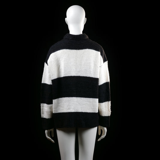 Lager 157 - sweater - Black, White - (Storlek: XS, S)