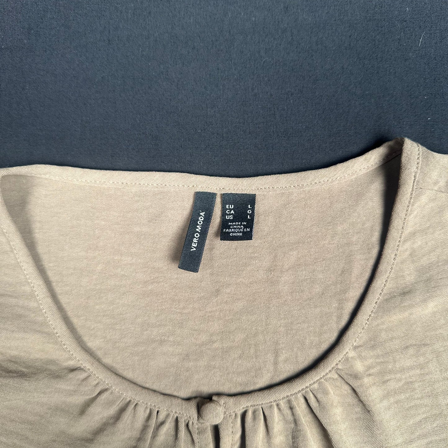 Vero Moda - blouse - Taupe - (Storlek: L)