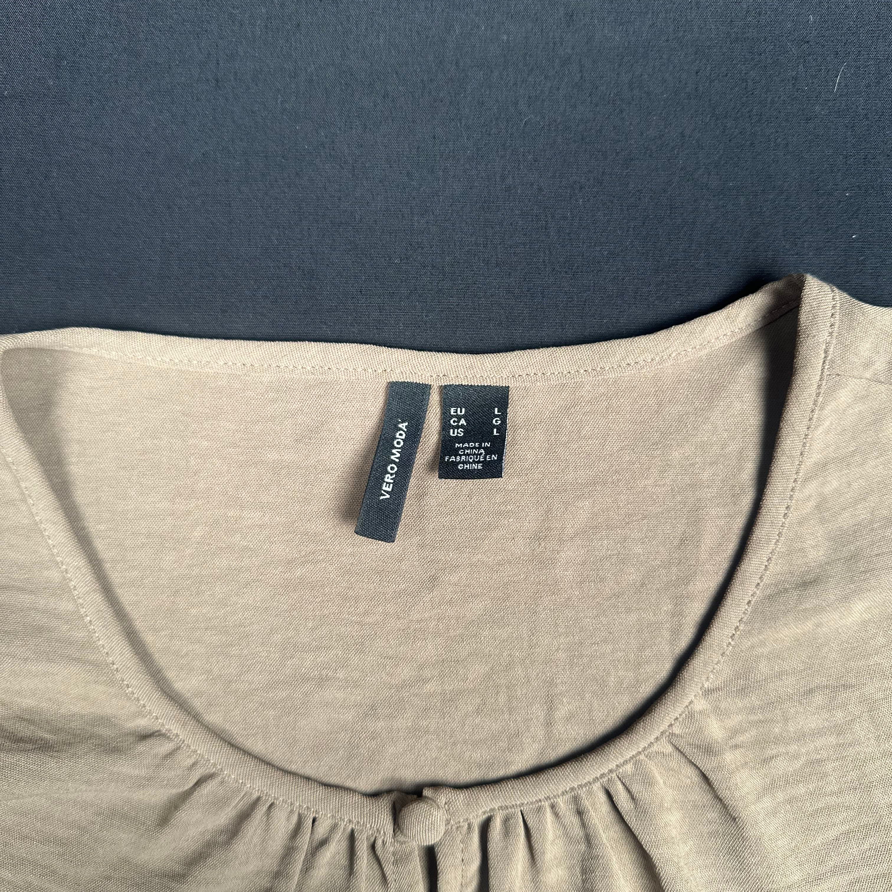 Vero Moda - blouse - Taupe - (Storlek: L)