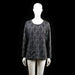 Isolde - blouse - Gray, Black - (Storlek: M)