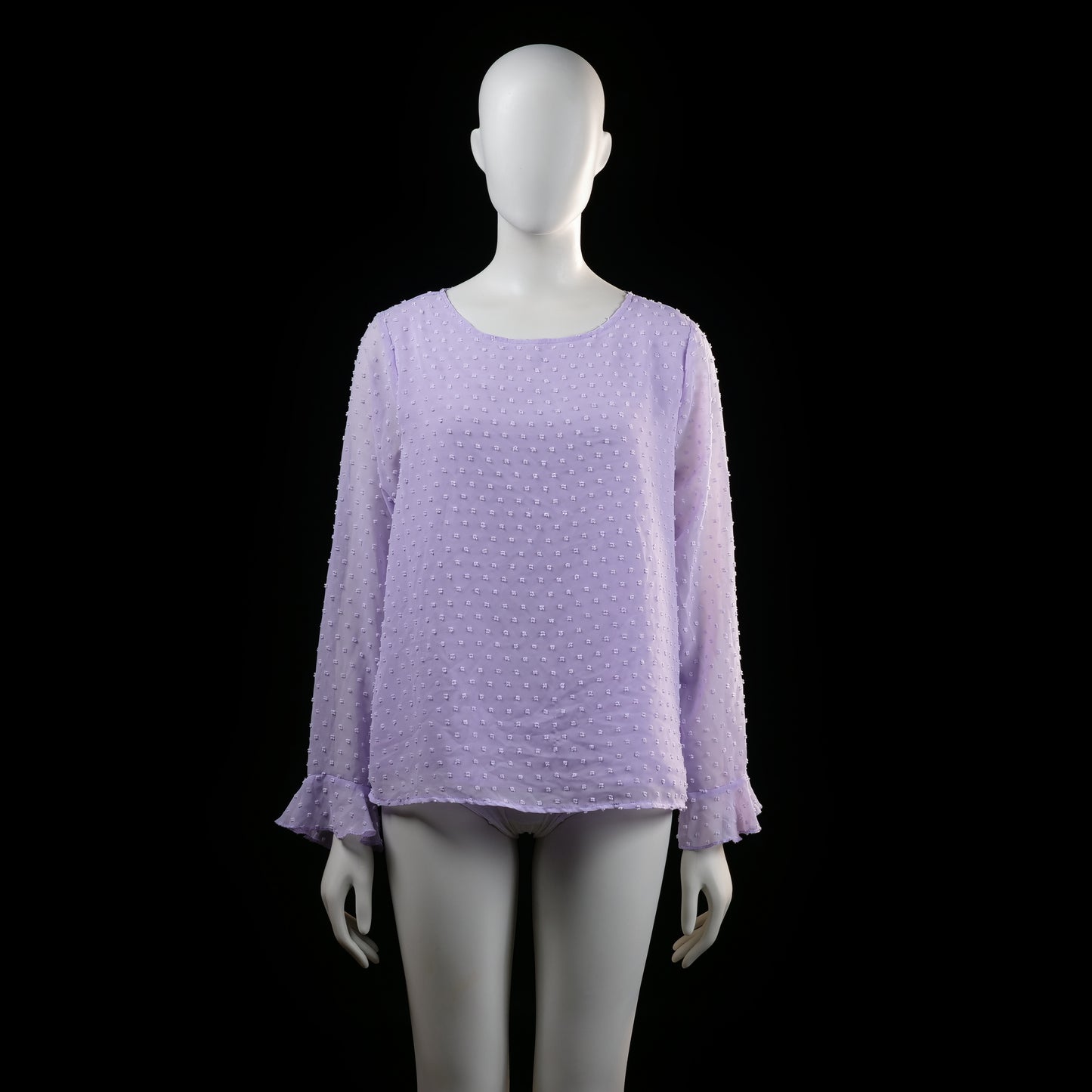Shein - blouse - Lavender - (Storlek: L)