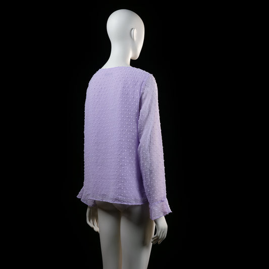 Shein - blouse - Lavender - (Storlek: L)