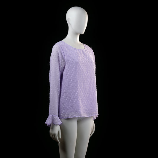 Shein - blouse - Lavender - (Storlek: L)