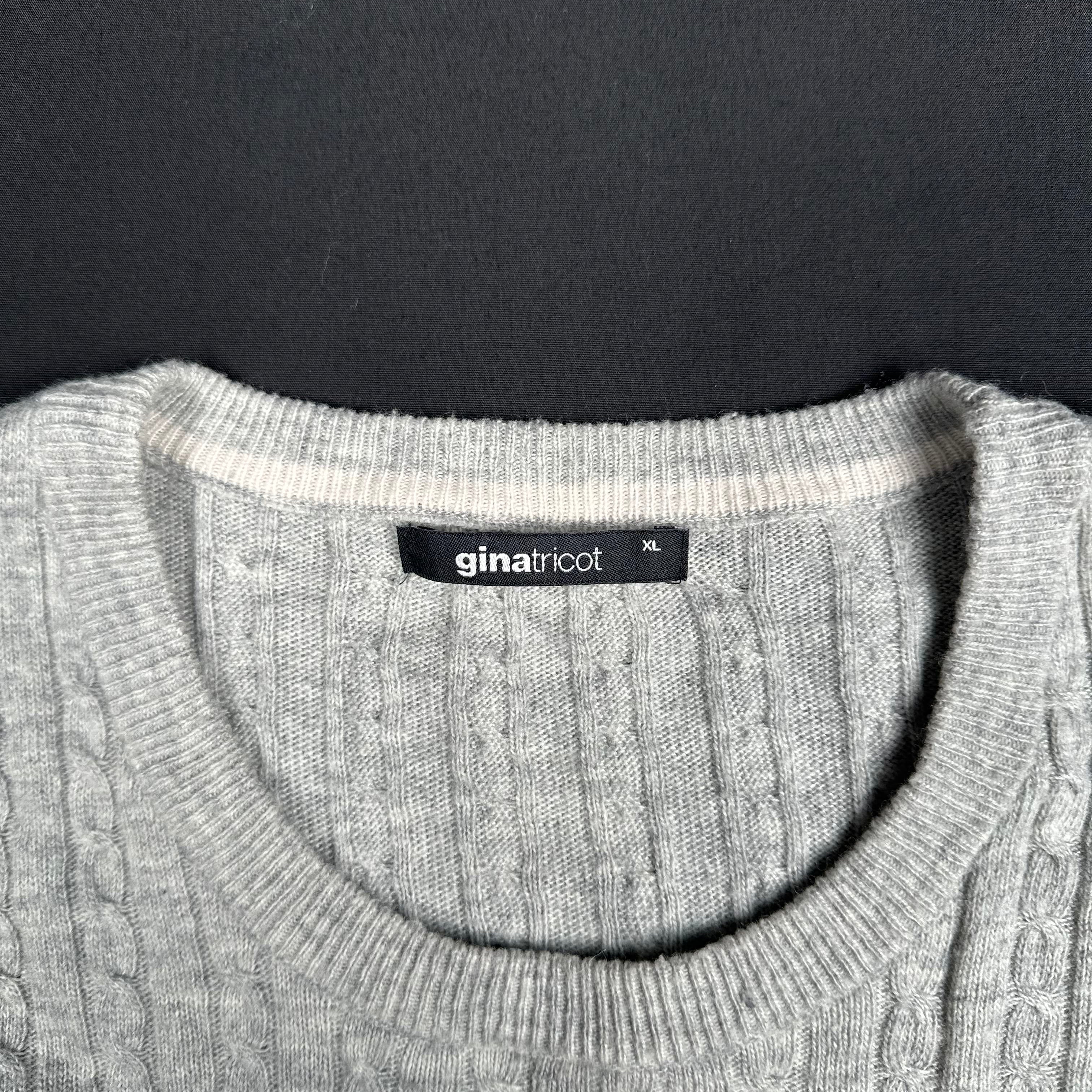 Gina Tricot - sweater - Light Gray - (Storlek: XL)