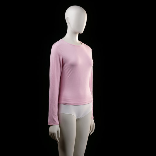 long-sleeve top - Pink - (Storlek: S)