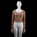 Fb Sister - long-sleeve top - Taupe - (Storlek: M)