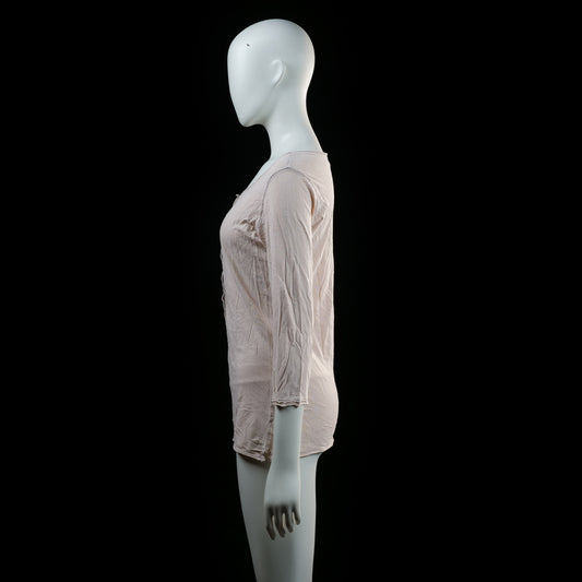 Maison Scotch - long-sleeve top - Ivory - (Storlek: S)