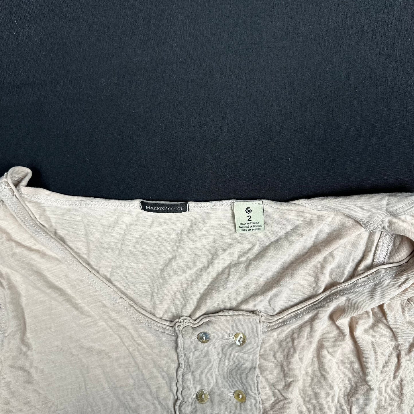 Maison Scotch - long-sleeve top - Ivory - (Storlek: S)