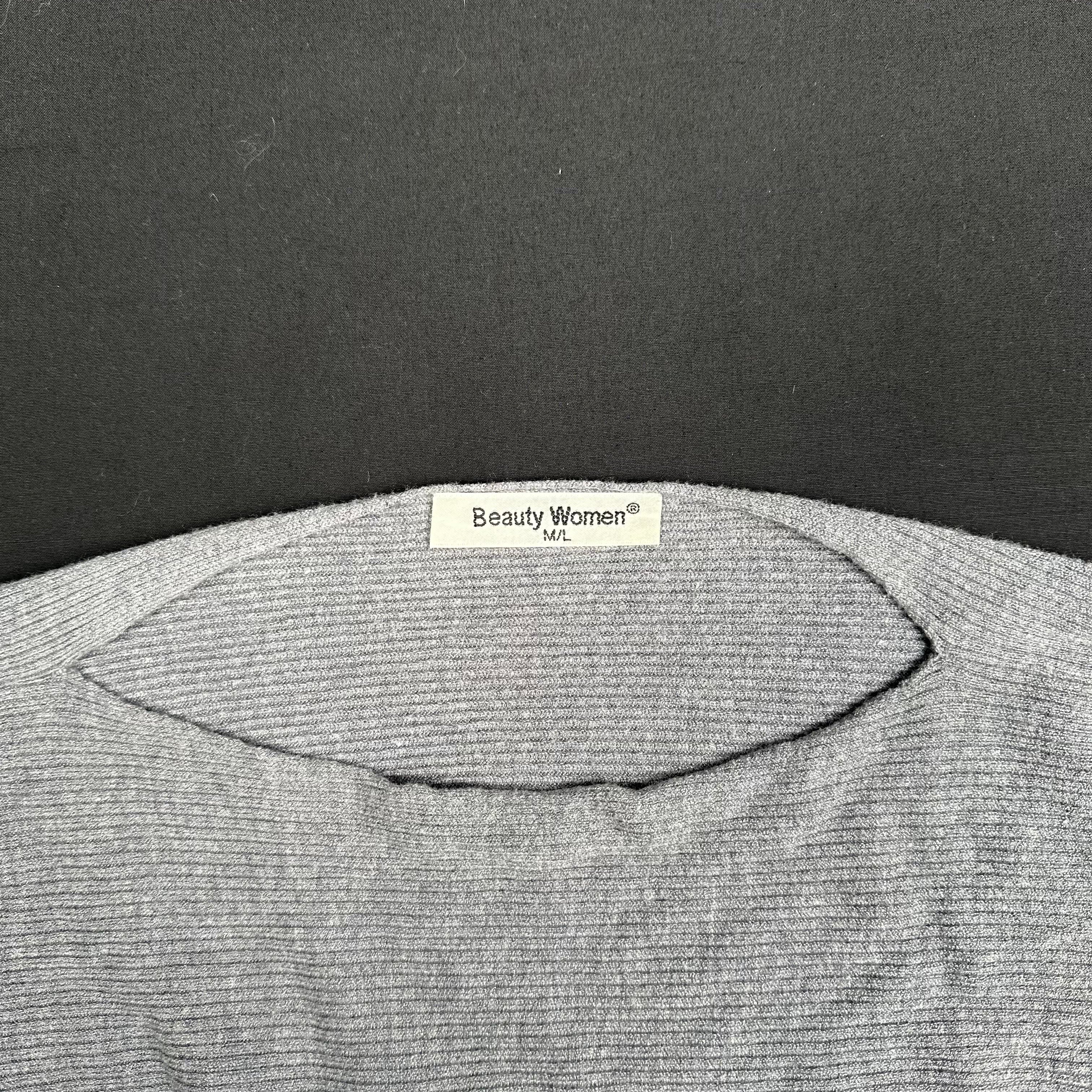 Beauty Women - sweater - Light Gray, Light Blue - (Storlek: M, L)