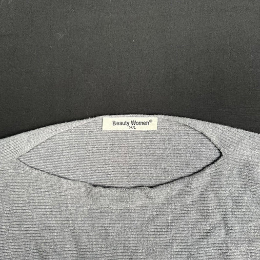 Beauty Women - sweater - Light Gray, Light Blue - (Storlek: M, L)