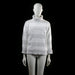 turtleneck - White, Light Gray - (Storlek: M)
