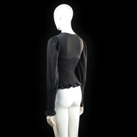 Gina Tricot - blouse - Black - (Storlek: S)