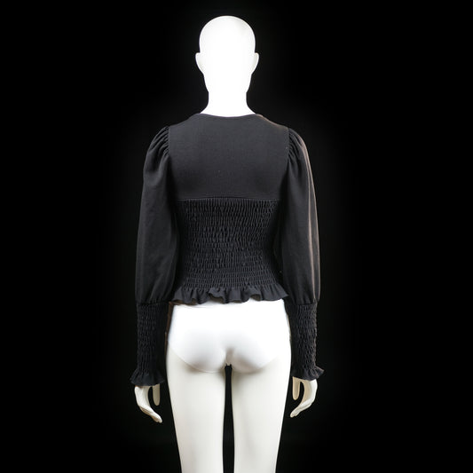 Gina Tricot - blouse - Black - (Storlek: S)