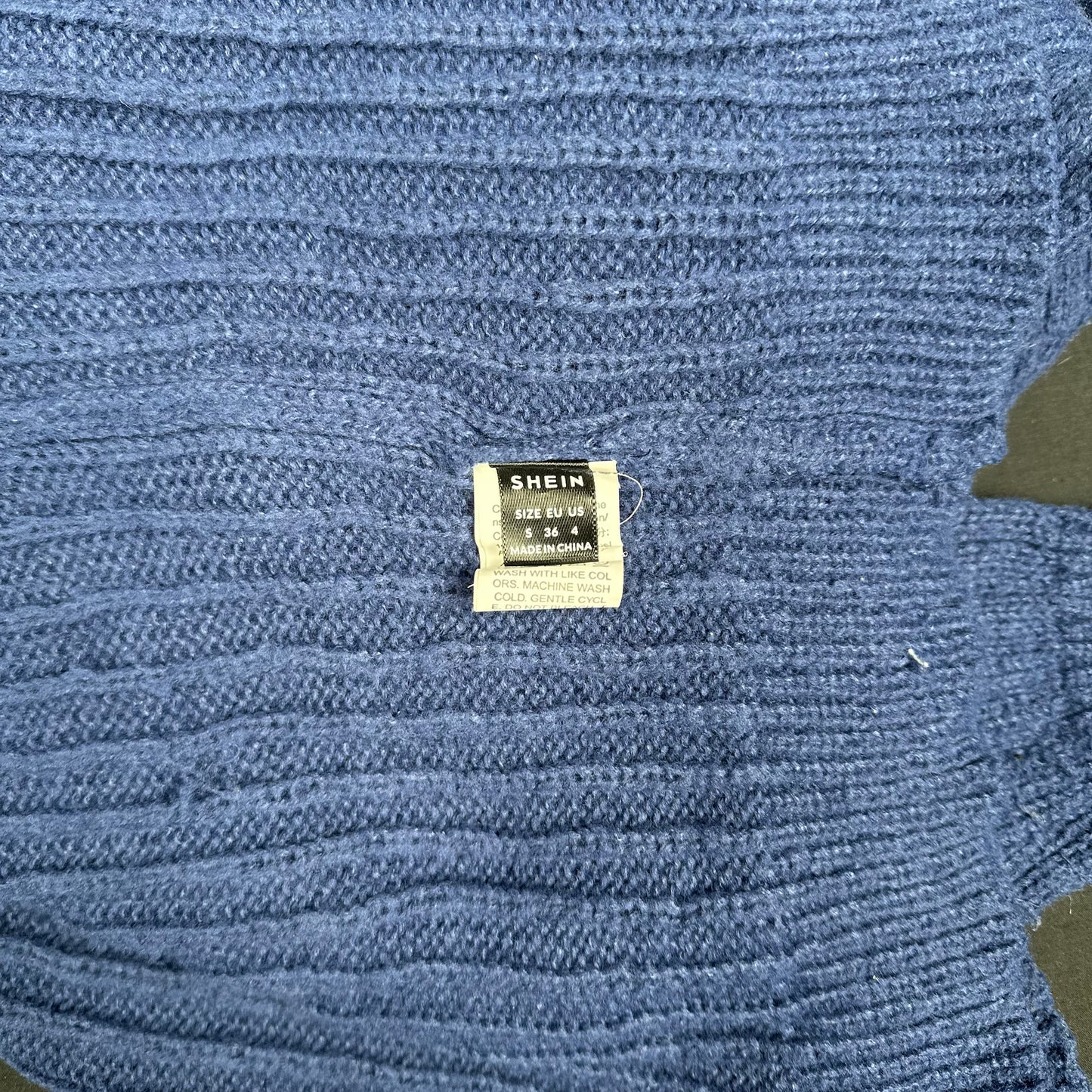 Shein - sweater - Indigo - (Storlek: S)