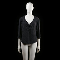 Swesco - blouse - Black, White - (Storlek: XL)