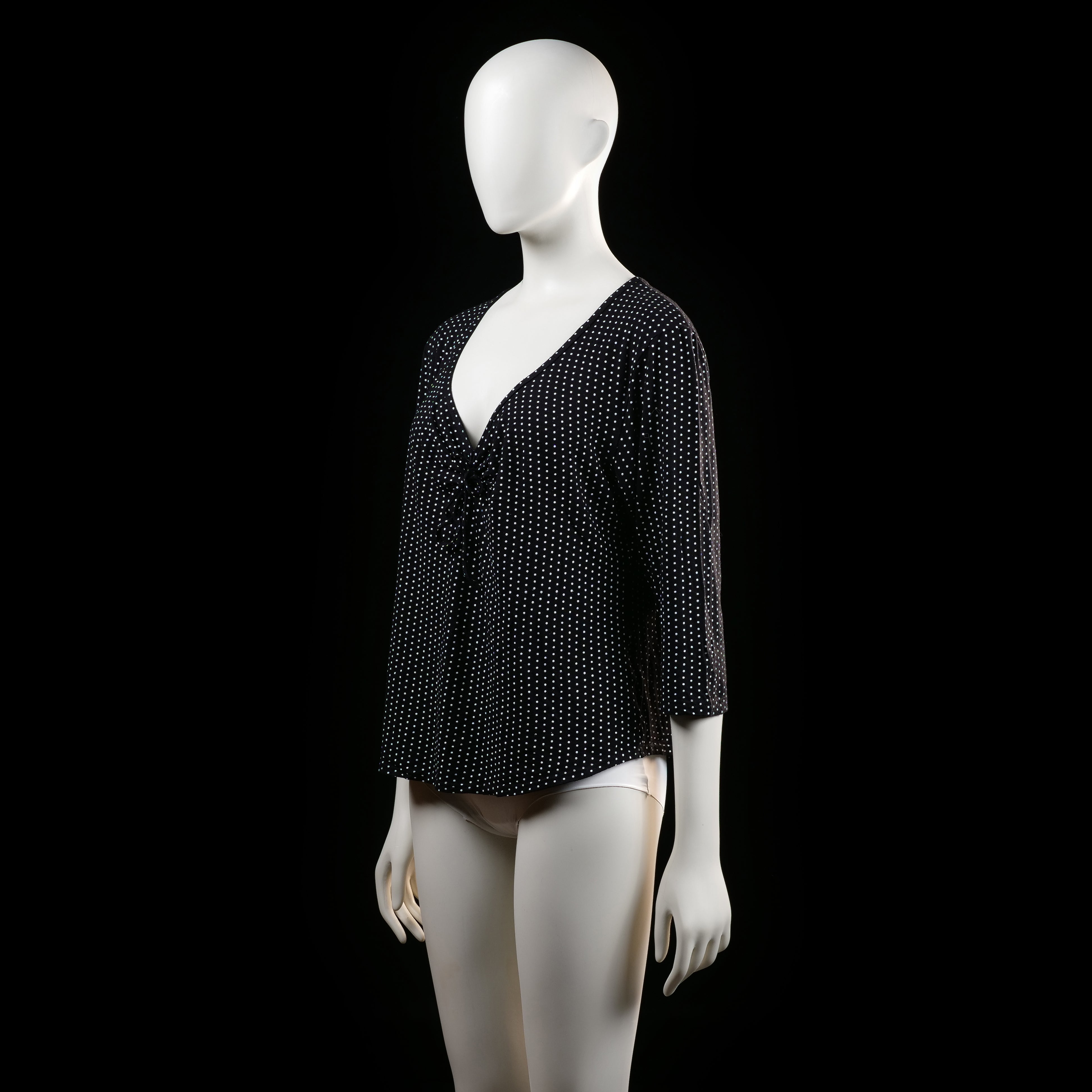 Swesco - blouse - Black, White - (Storlek: XL)