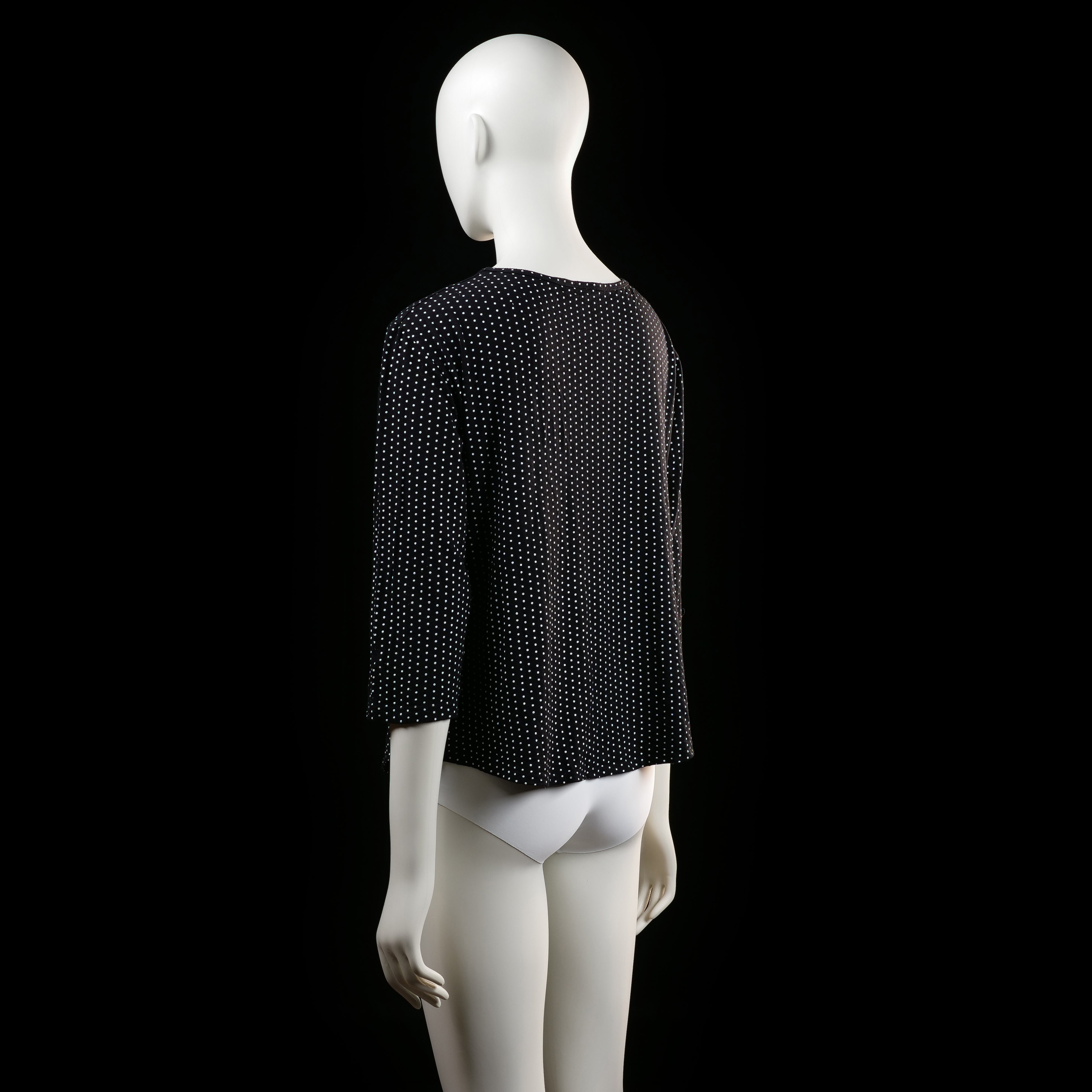 Swesco - blouse - Black, White - (Storlek: XL)