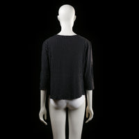 Swesco - blouse - Black, White - (Storlek: XL)
