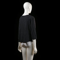 Swesco - blouse - Black, White - (Storlek: XL)