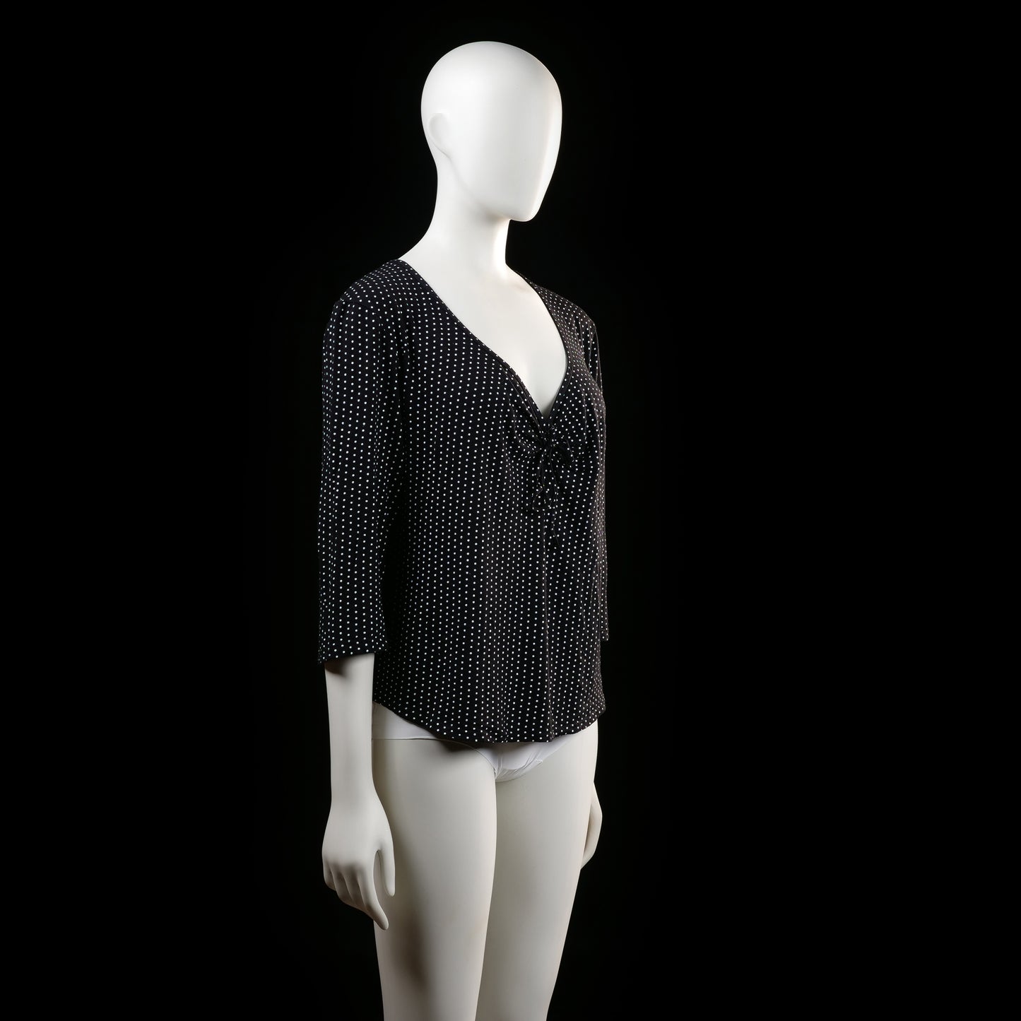 Swesco - blouse - Black, White - (Storlek: XL)