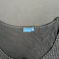 Swesco - blouse - Black, White - (Storlek: XL)