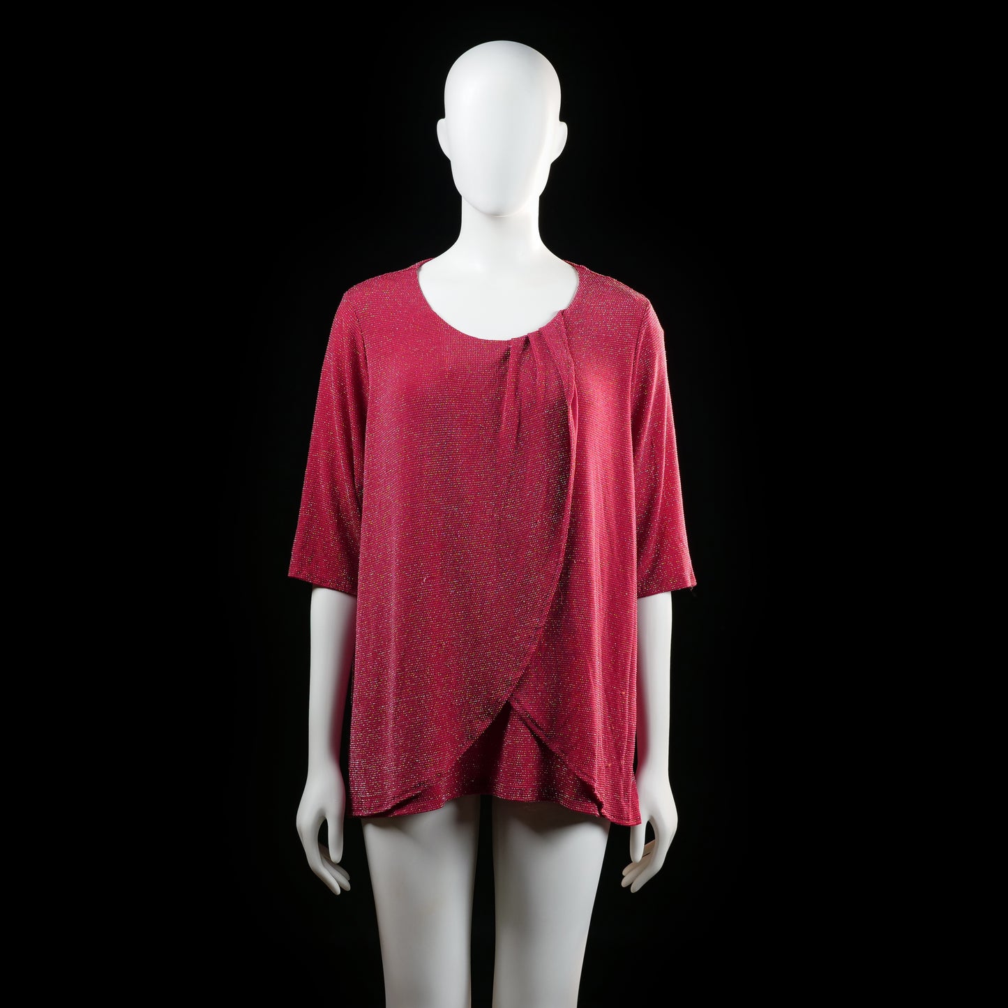 Isolde - blouse - Red - (Storlek: XL)