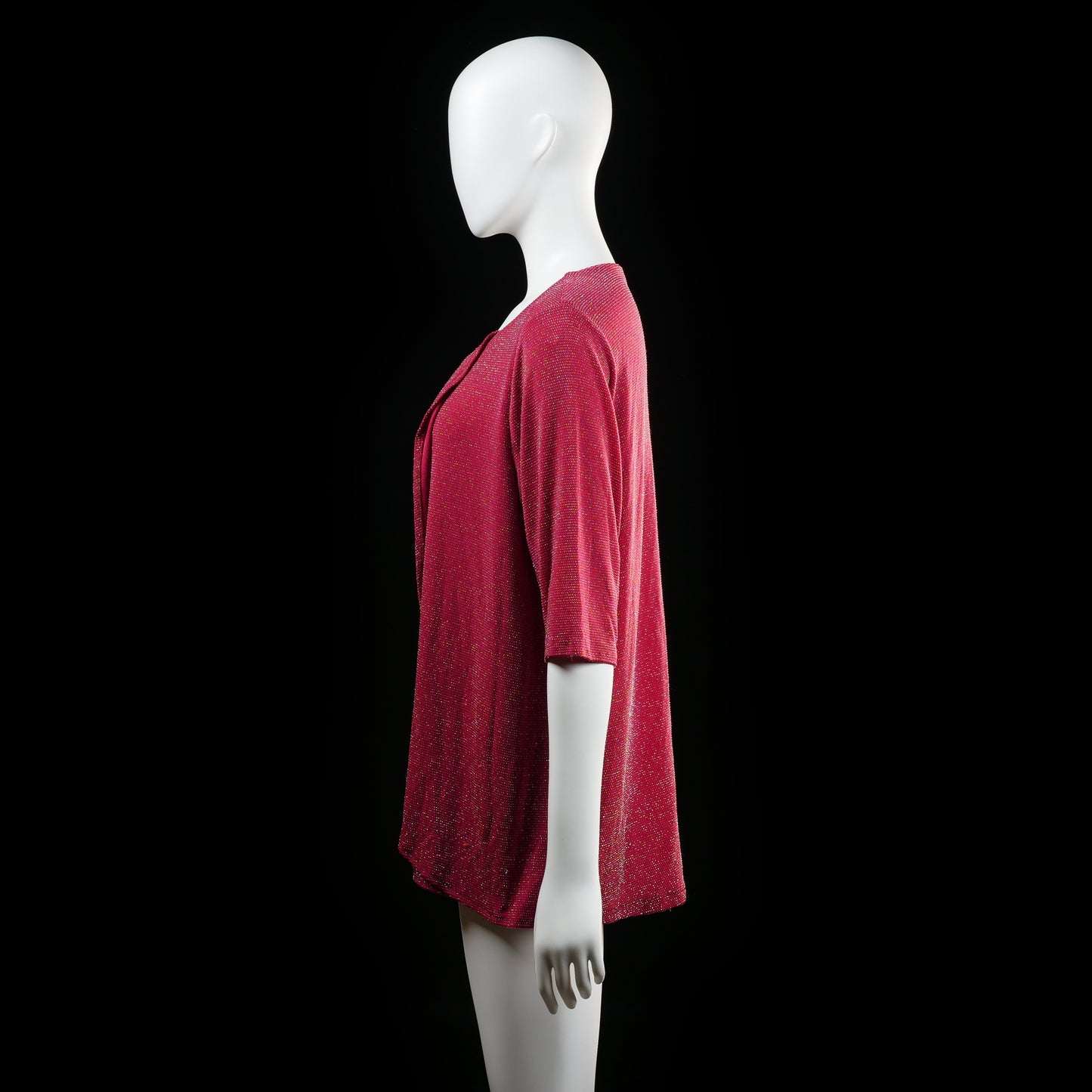 Isolde - blouse - Red - (Storlek: XL)