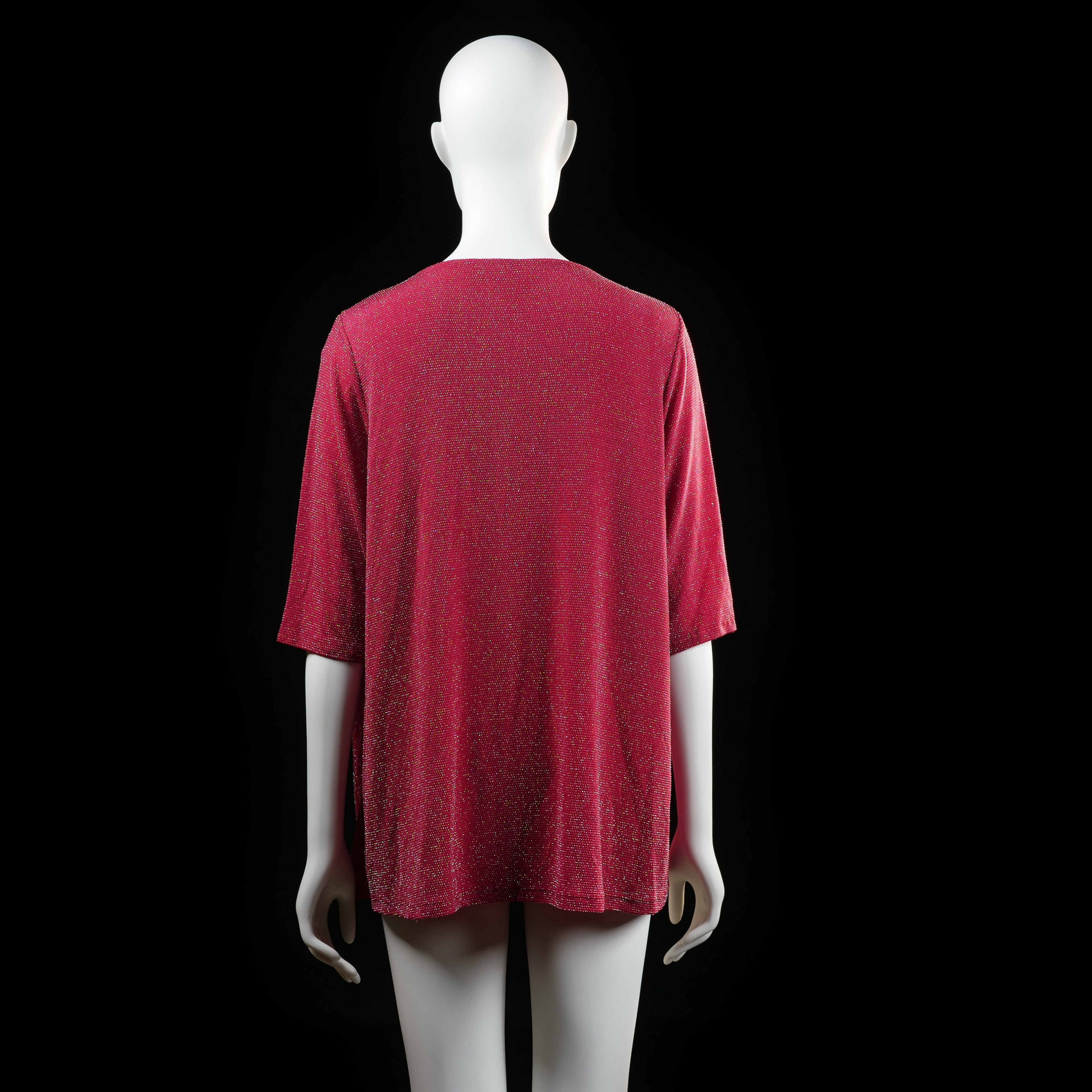 Isolde - blouse - Red - (Storlek: XL)