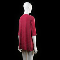 Isolde - blouse - Red - (Storlek: XL)