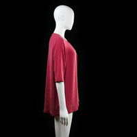 Isolde - blouse - Red - (Storlek: XL)