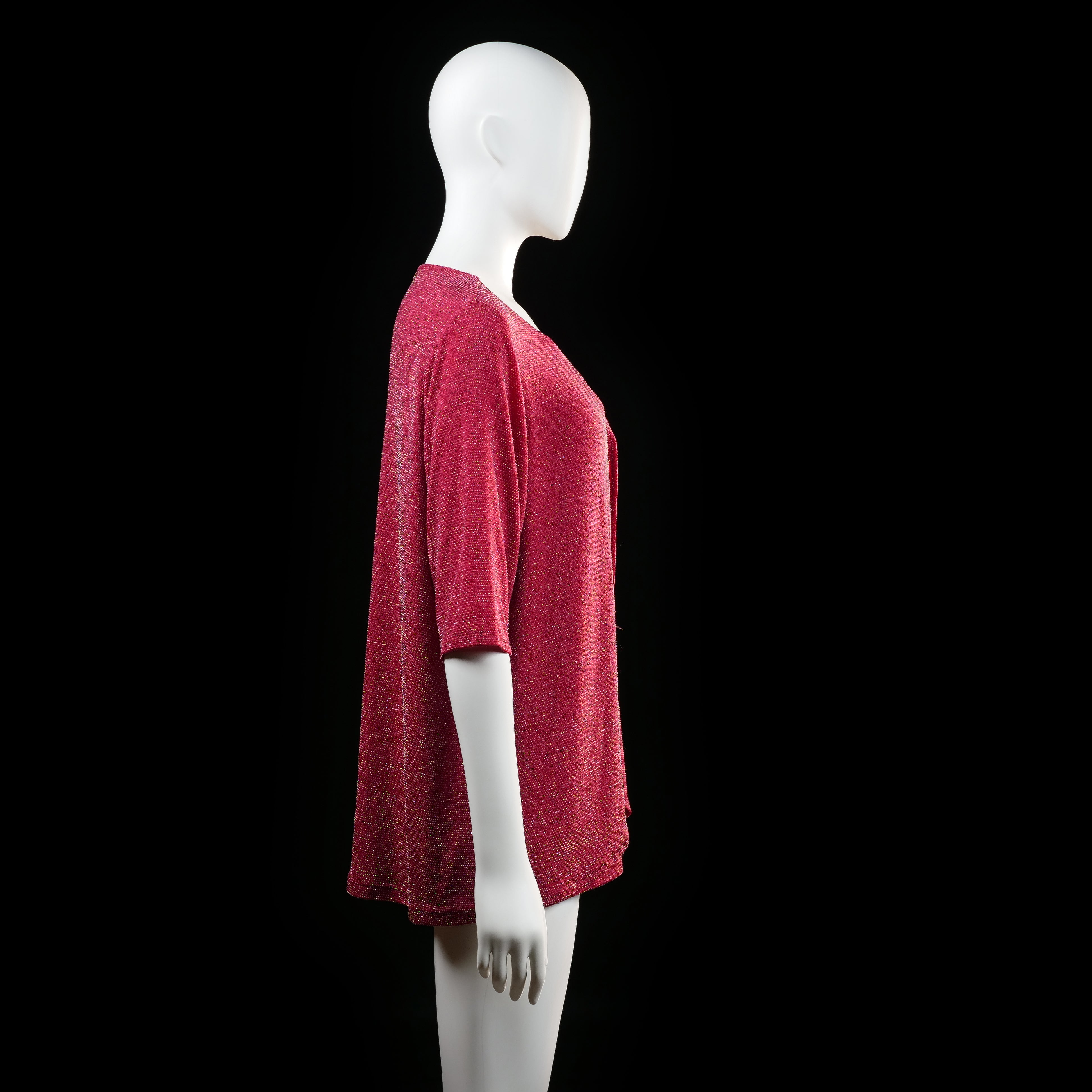 Isolde - blouse - Red - (Storlek: XL)
