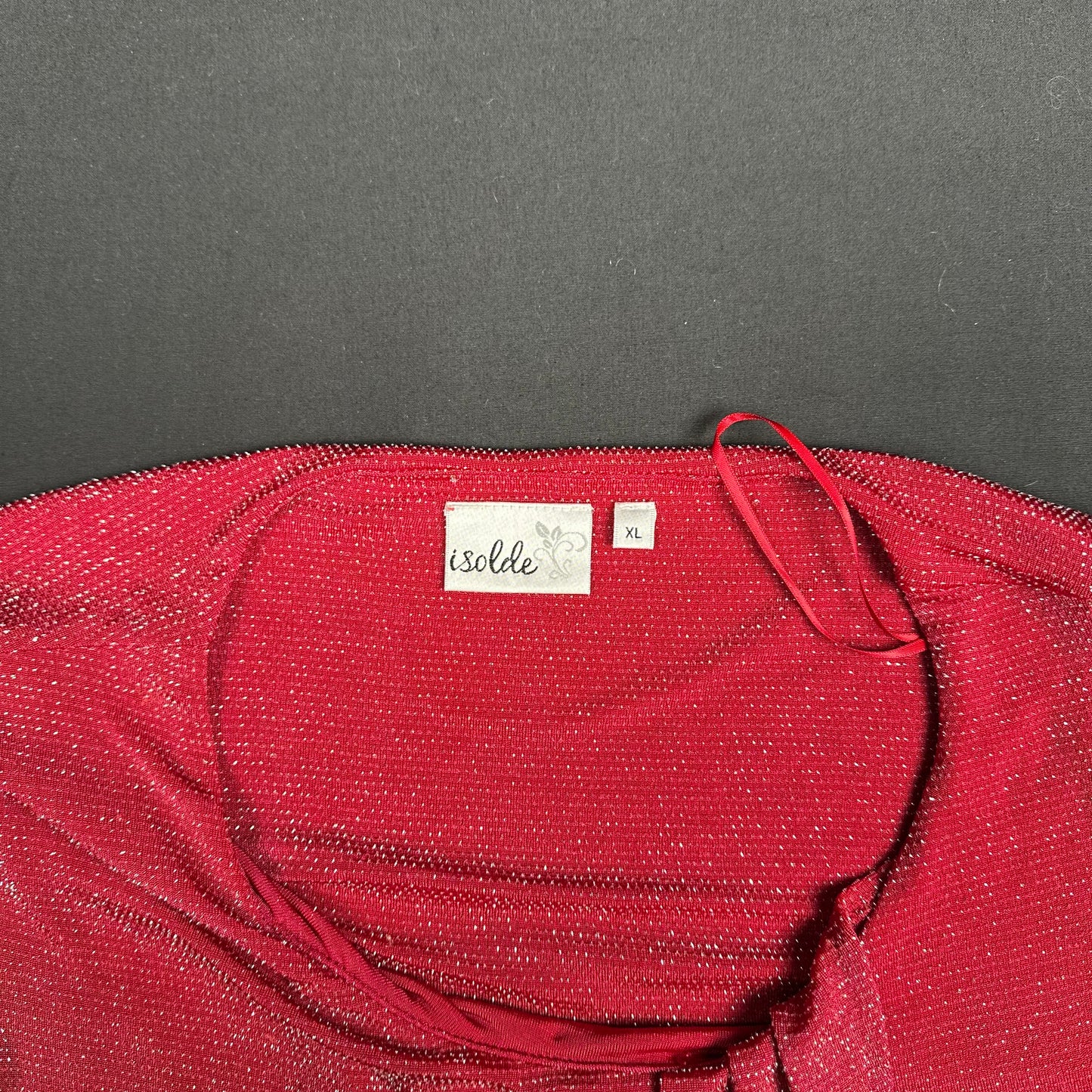 Isolde - blouse - Red - (Storlek: XL)