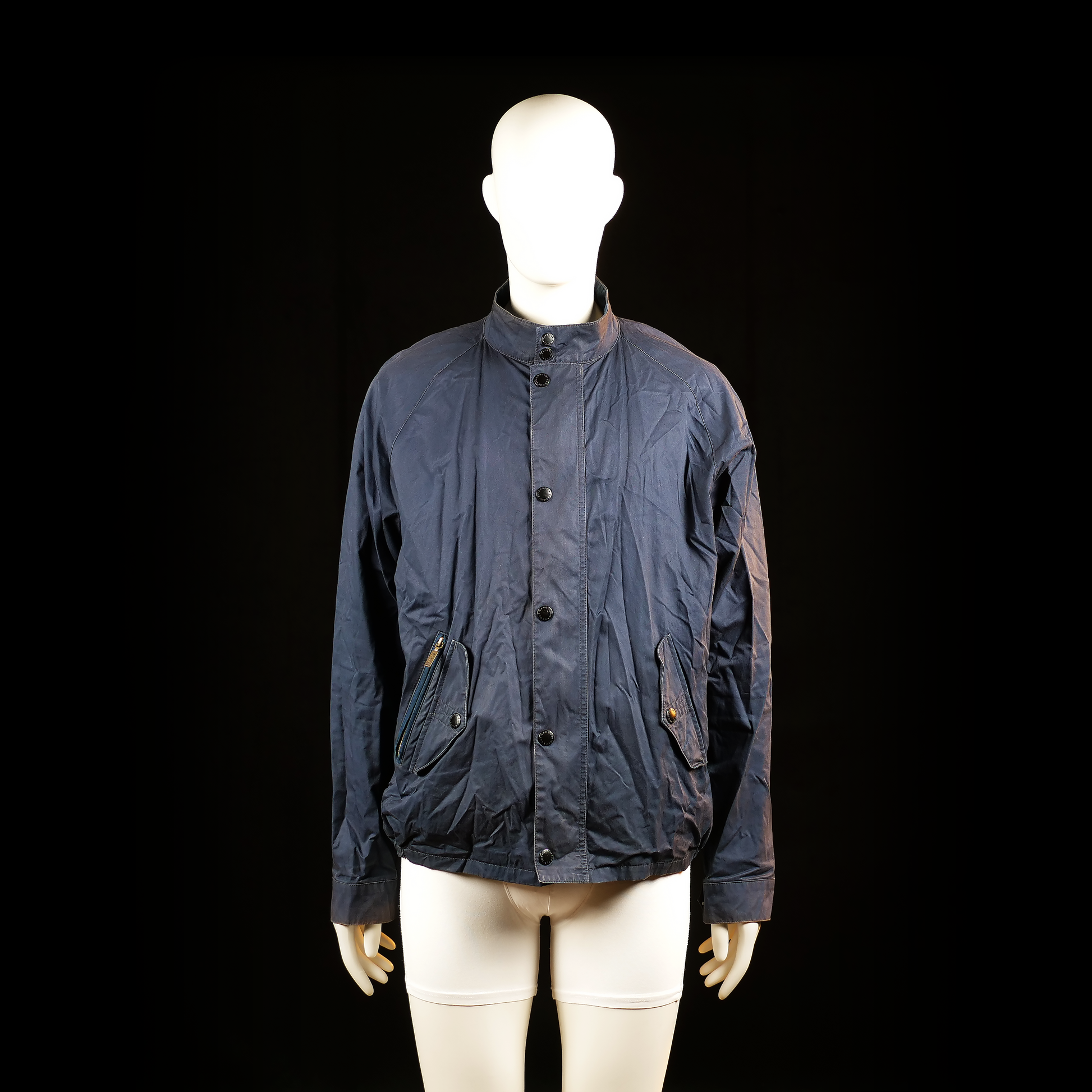 Barbour - coach jacket - Navy - (Storlek: L)