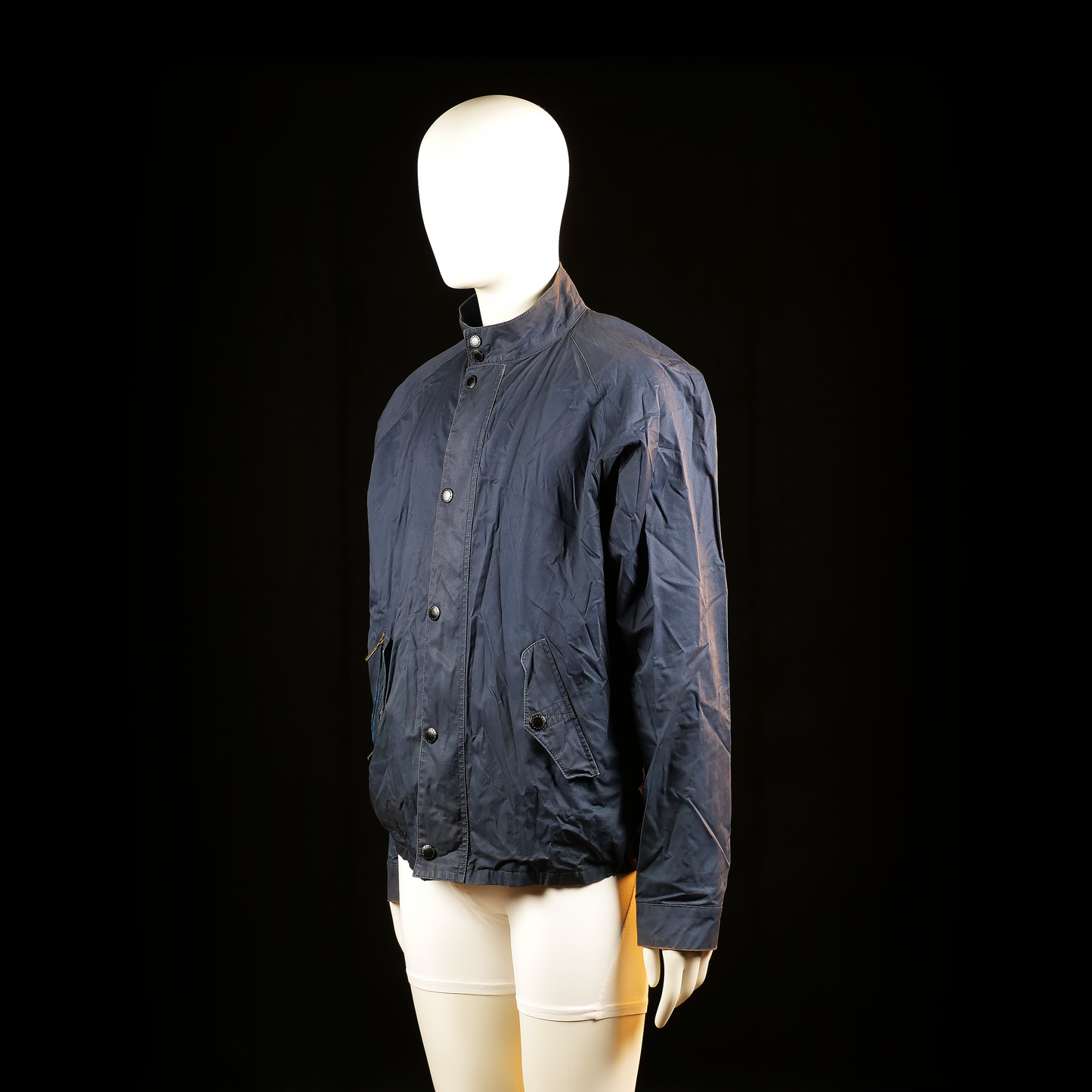Barbour - coach jacket - Navy - (Storlek: L)