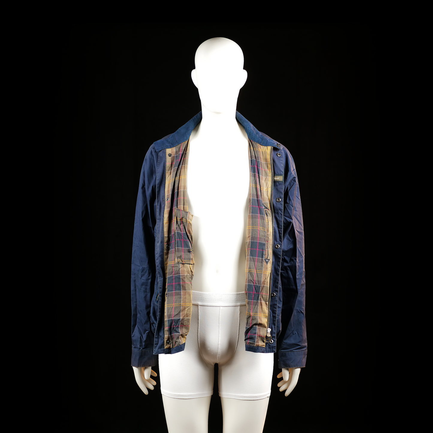 Barbour - coach jacket - Navy - (Storlek: L)