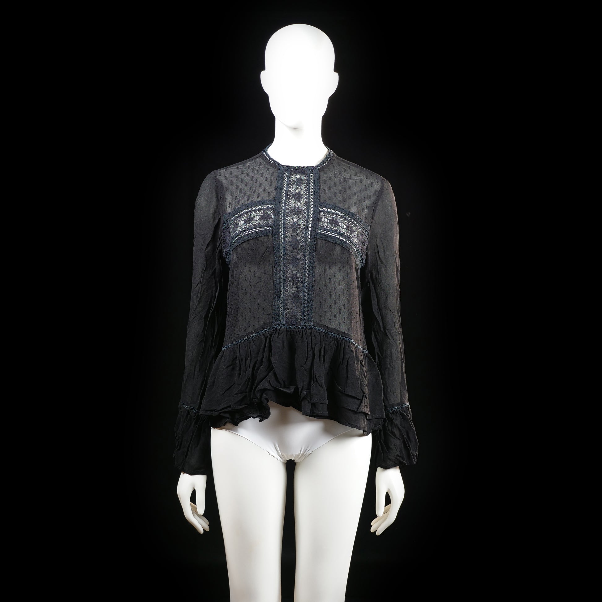 Gina Tricot - blouse - Black - (Storlek: 42)