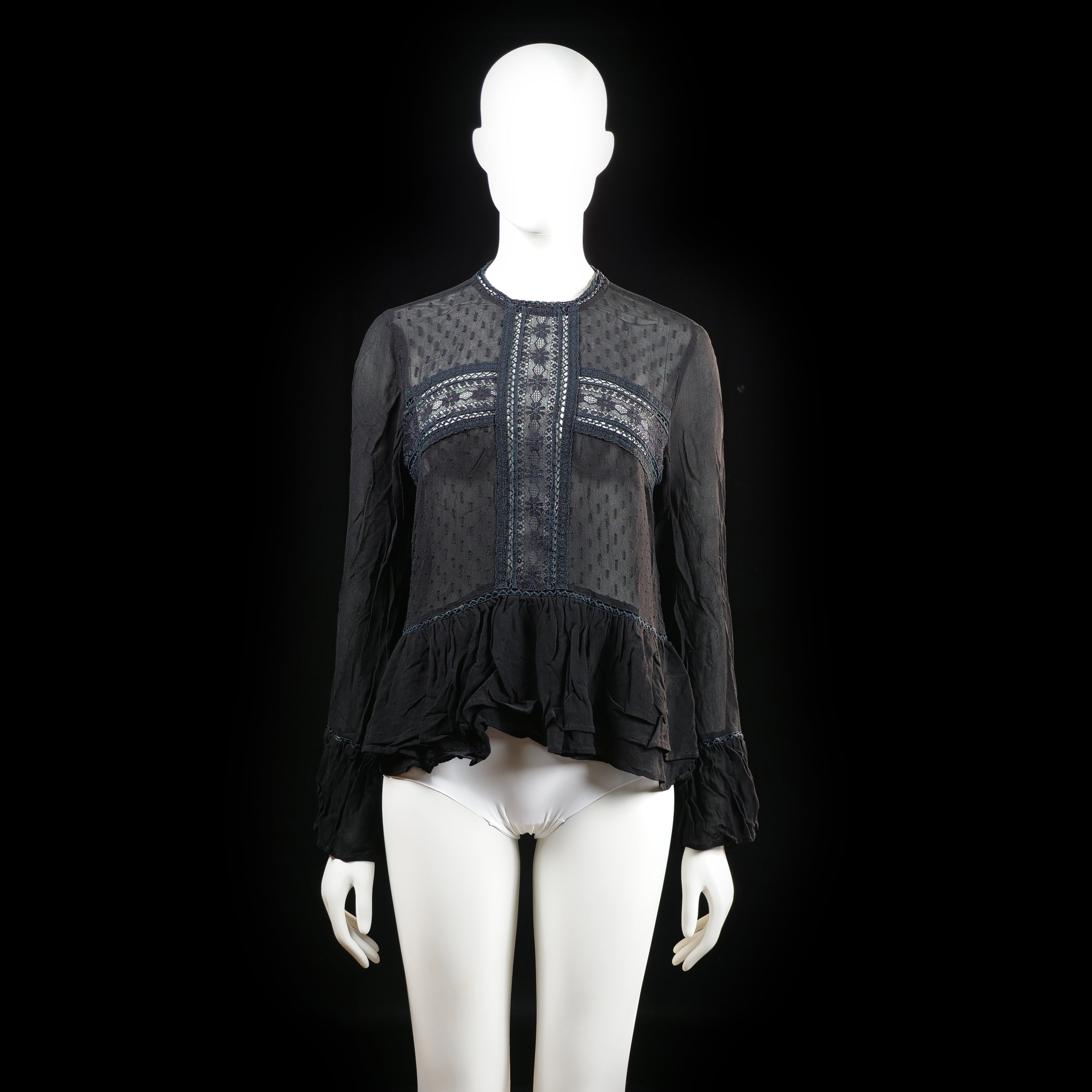 Gina Tricot - blouse - Black - (Storlek: 42)