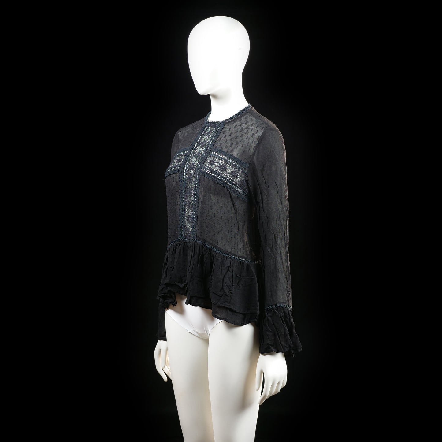 Gina Tricot - blouse - Black - (Storlek: 42)