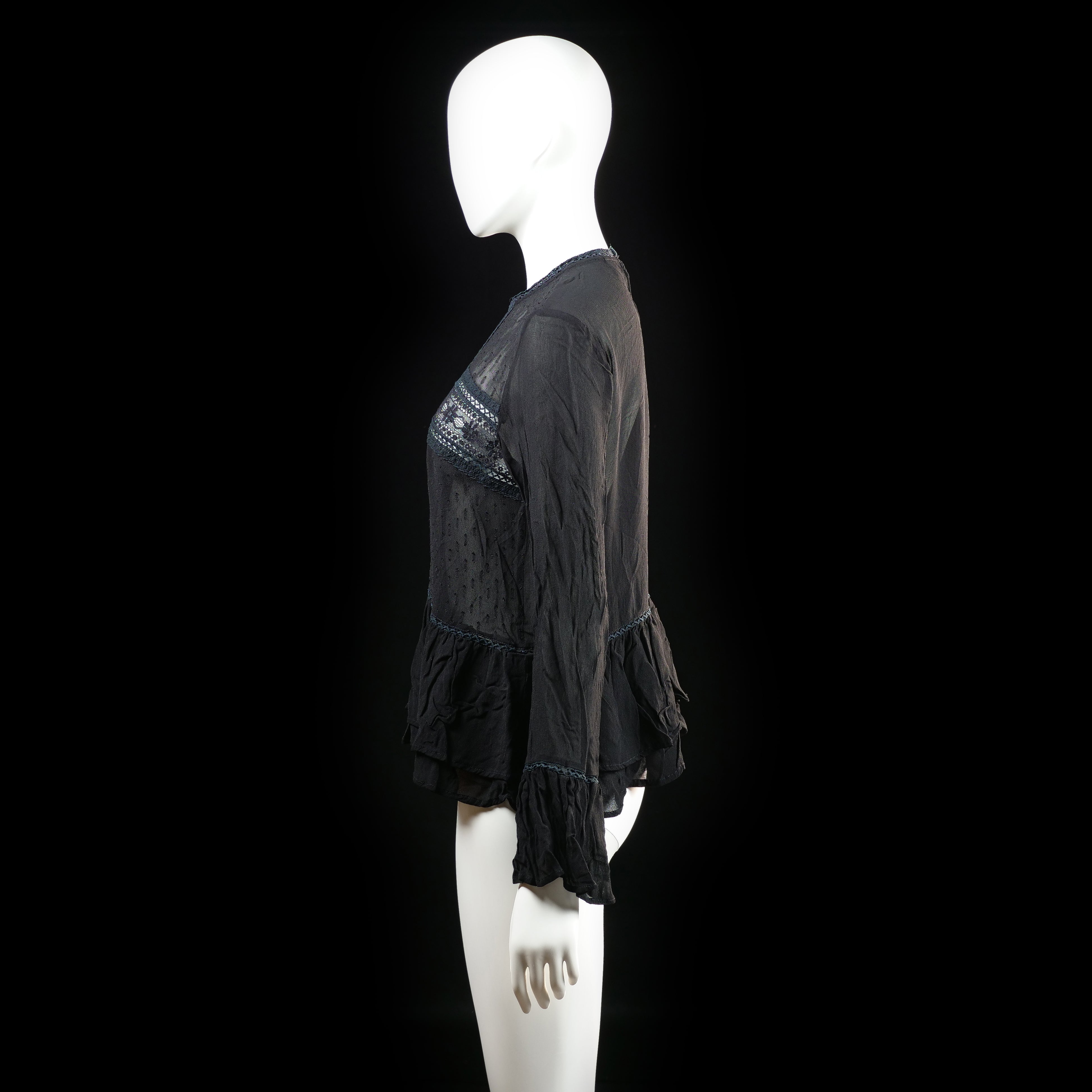 Gina Tricot - blouse - Black - (Storlek: 42)