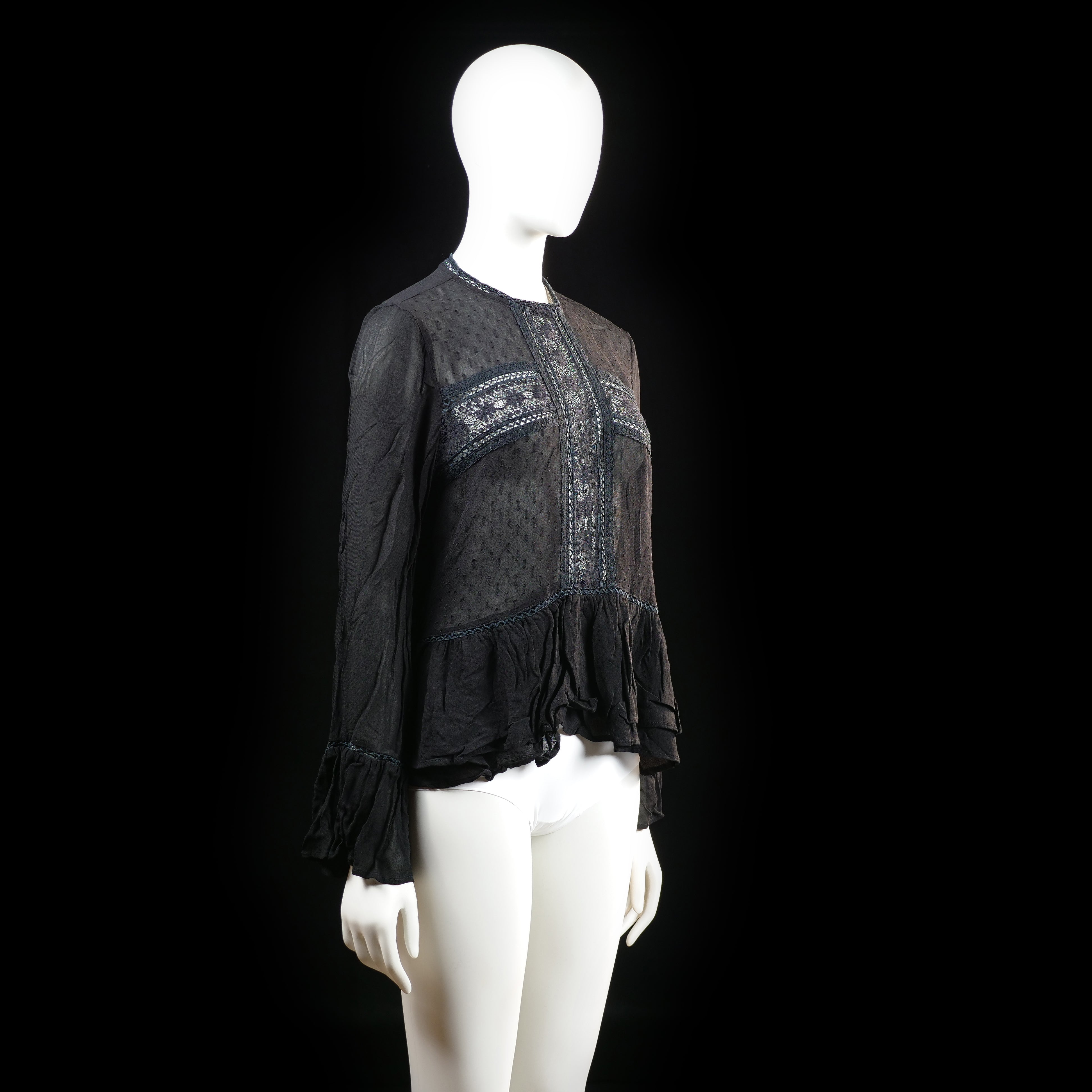 Gina Tricot - blouse - Black - (Storlek: 42)