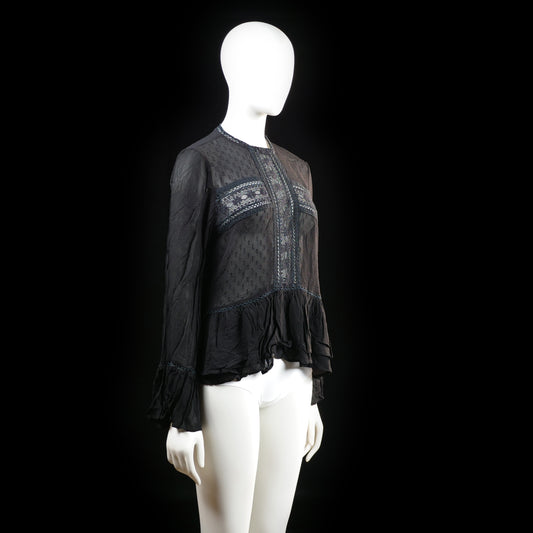 Gina Tricot - blouse - Black - (Storlek: 42)