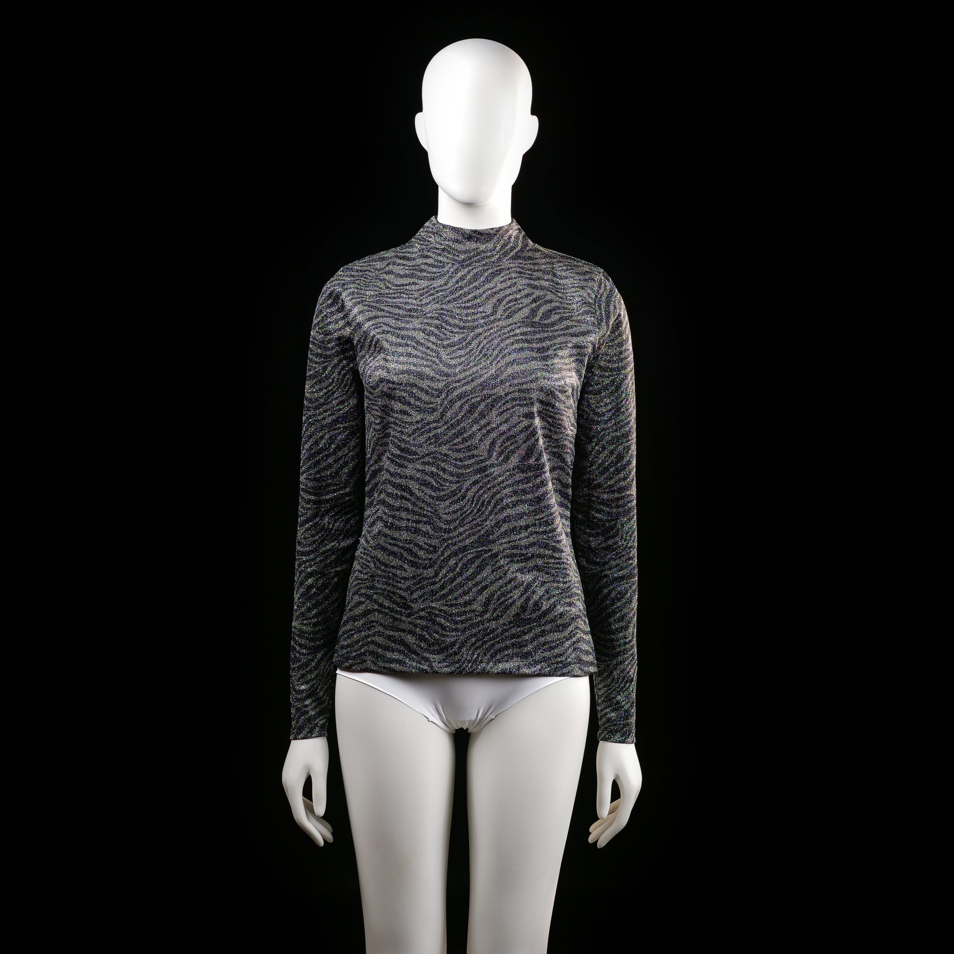 Red Rouge - long-sleeve top - Dark Gray, Black - (Storlek: M)