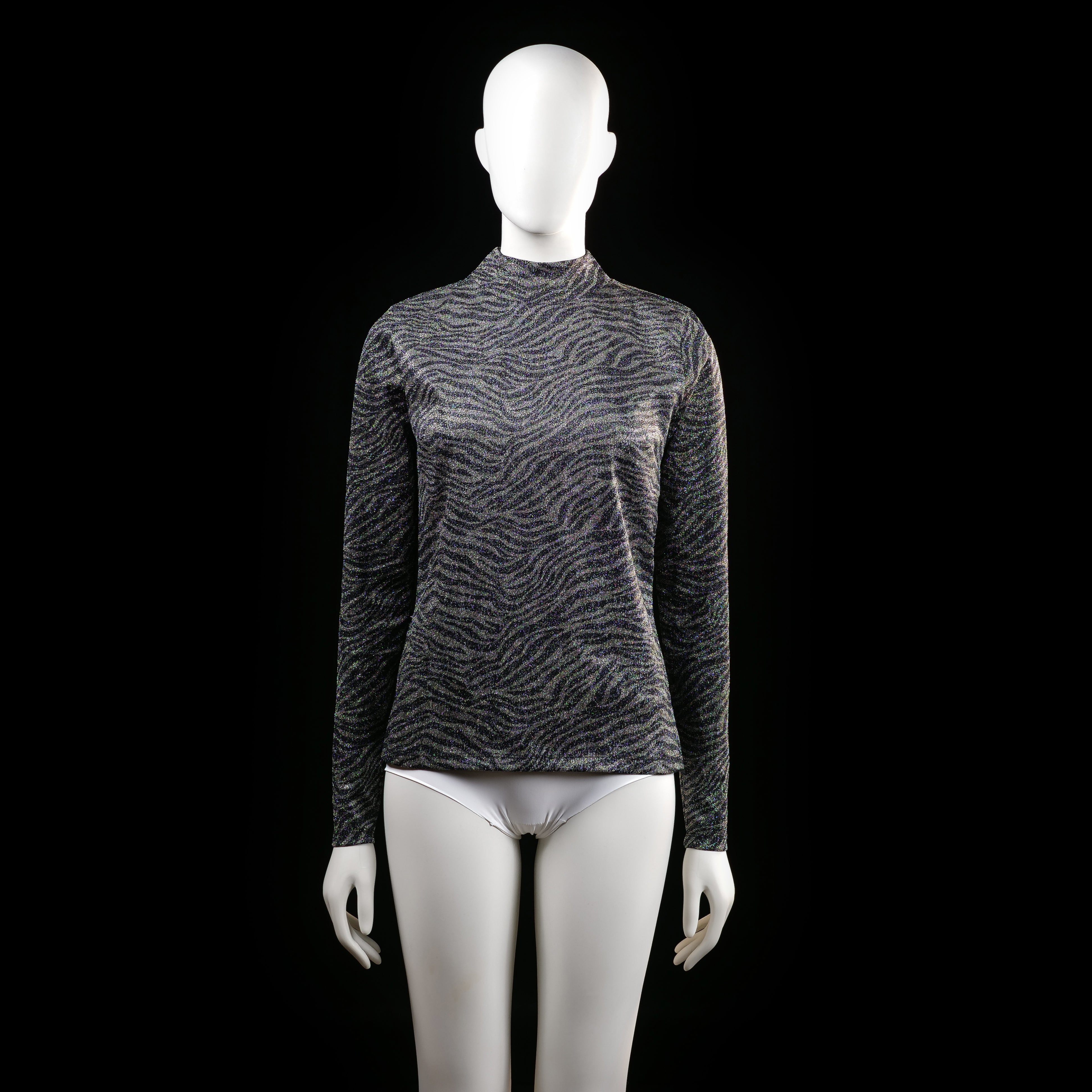 Red Rouge - long-sleeve top - Dark Gray, Black - (Storlek: M)