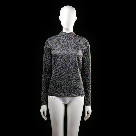 Red Rouge - long-sleeve top - Dark Gray, Black - (Storlek: M)