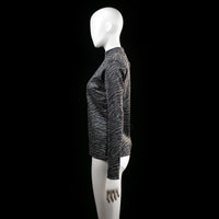 Red Rouge - long-sleeve top - Dark Gray, Black - (Storlek: M)