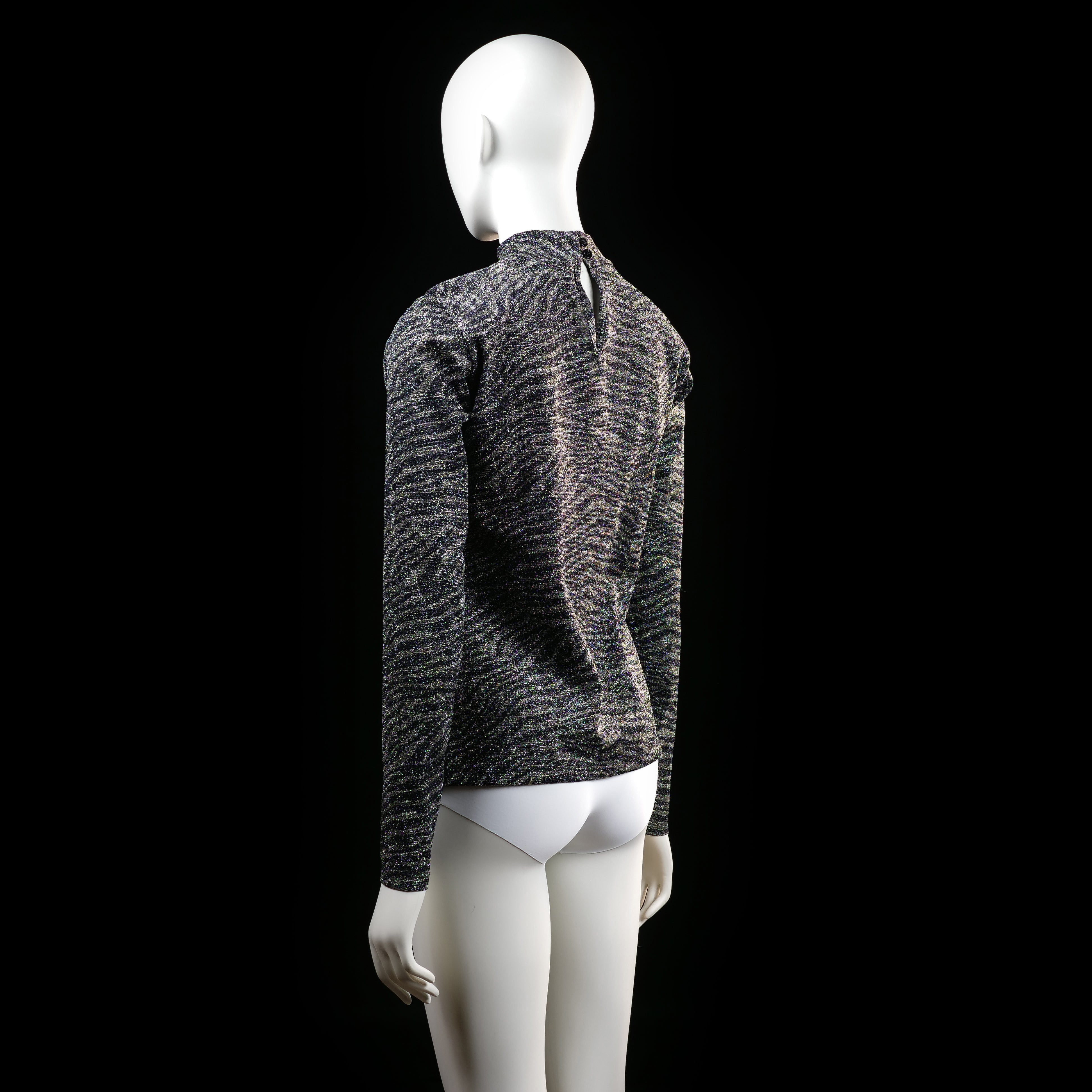 Red Rouge - long-sleeve top - Dark Gray, Black - (Storlek: M)