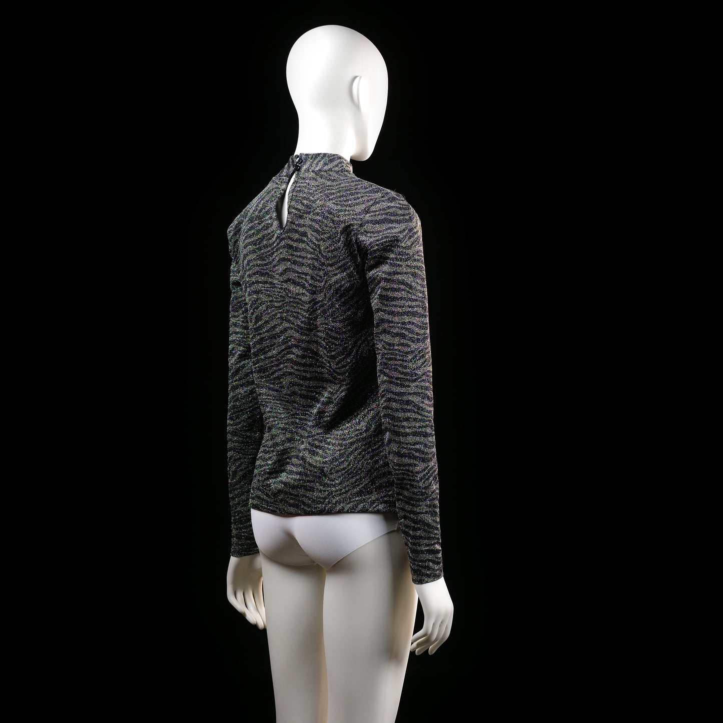 Red Rouge - long-sleeve top - Dark Gray, Black - (Storlek: M)